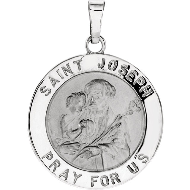 100 St. Joseph Pray For Us Religious Medal Pendants - Zinc Alloy 16x25mm