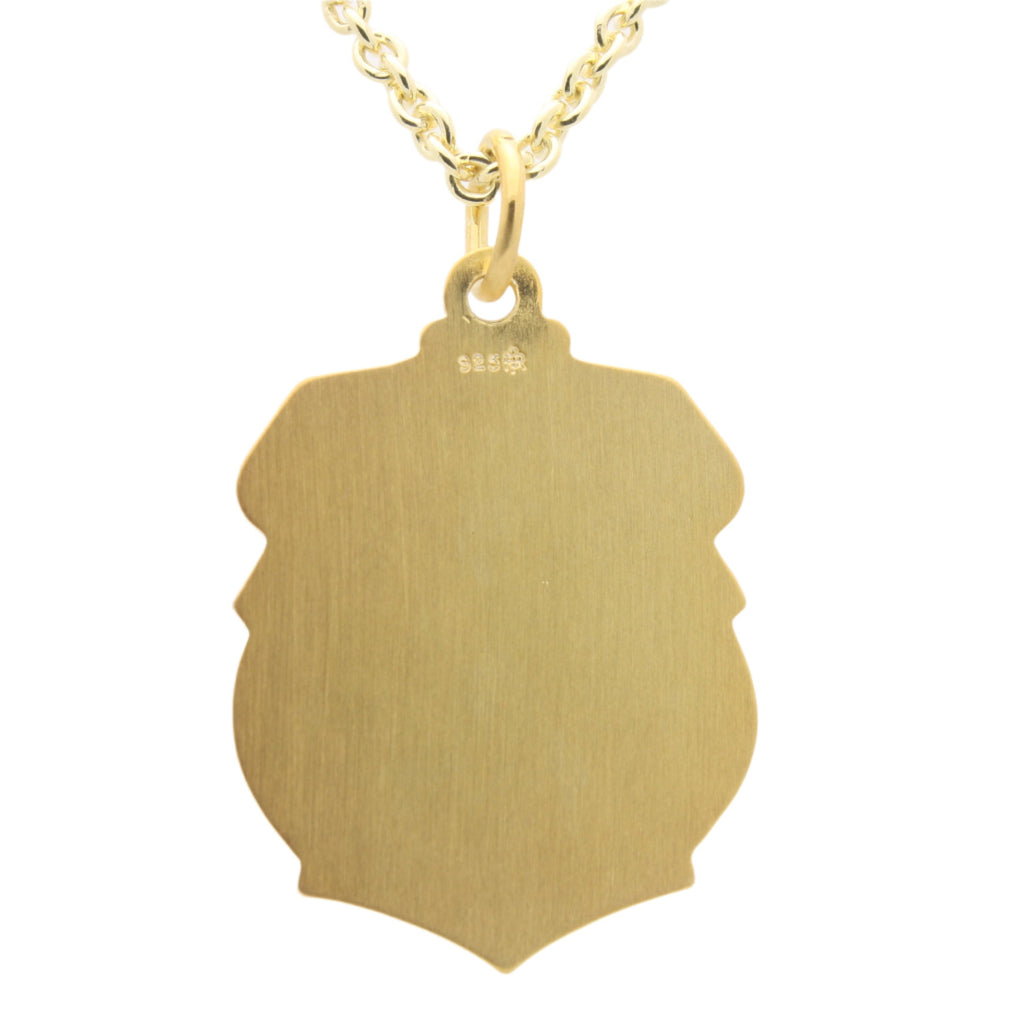 24K Yellow Gold Plated 29x18 mm Miraculous 24