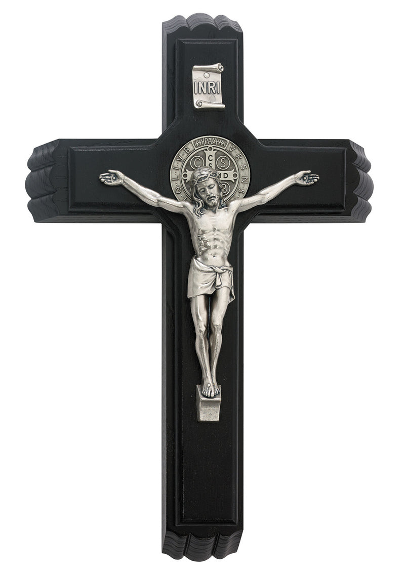 St Benedict Sick Call Wall Cross Set 12 Inch – www.allpatronsaints.com