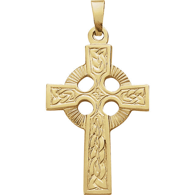14k Gold Fancy Cross Pendant