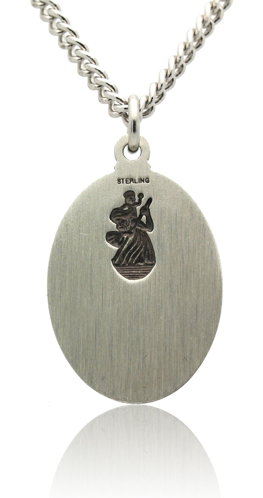 Baseball Hitter & Glove Cubic Zirconia Pendant 24