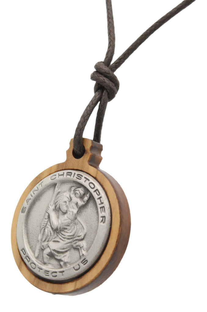 14k Yellow Gold St. Christopher Medal Pendant 1